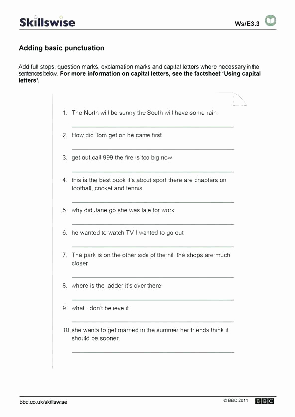 High School Punctuation Worksheets Luxury Pin On Examples Printable Preschool Worksheets