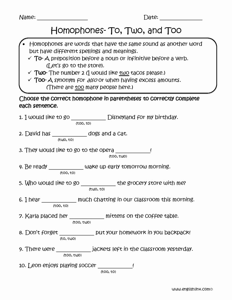 Homograph Worksheets 5th Grade Luxury 20 Homophones Worksheet 5th Grade