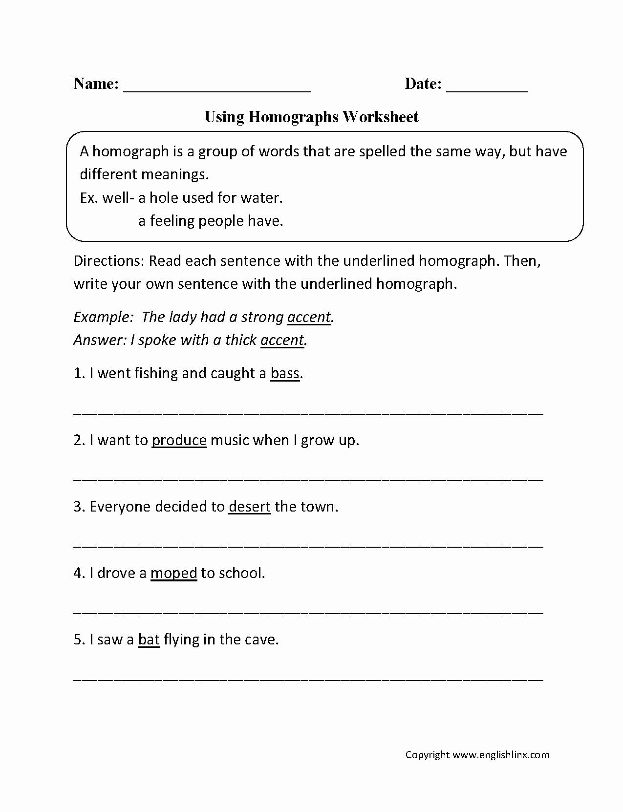 Homograph Worksheets 5th Grade New 20 Homograph Worksheet 5th Grade
