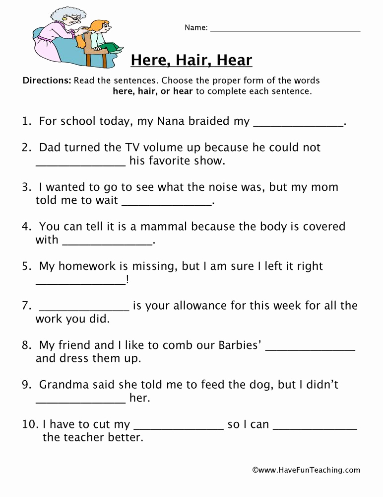 Homograph Worksheets 5th Grade Unique 20 Homophones Worksheet 5th Grade