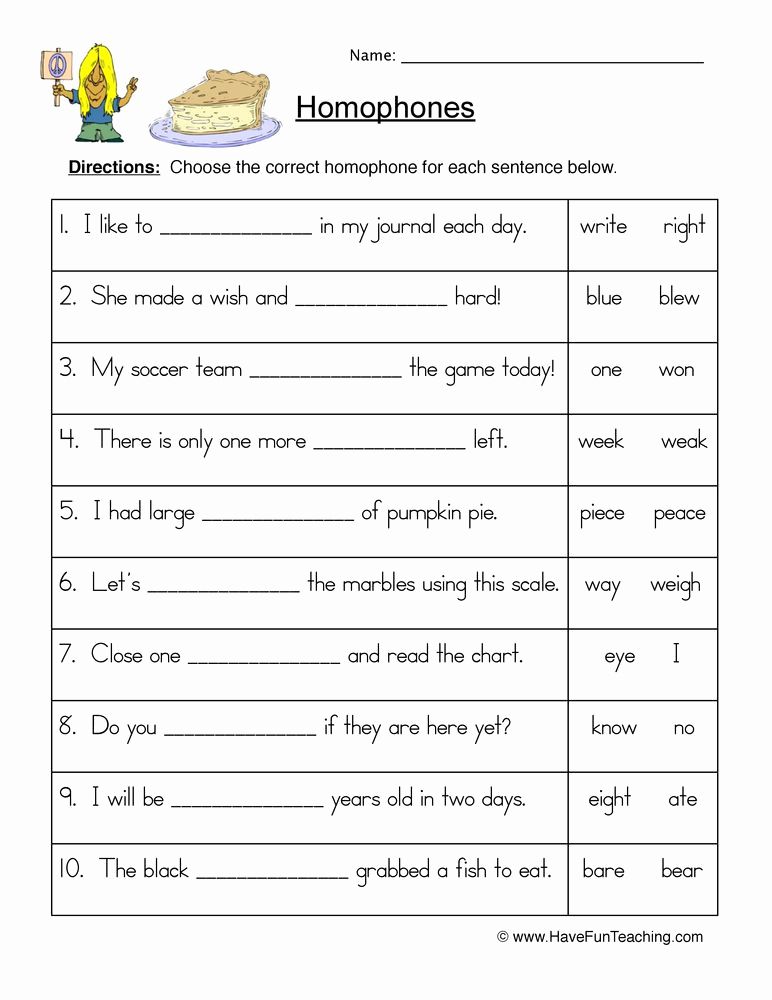Homographs and Homophones Worksheets Awesome Homophones Resources • Have Fun Teaching