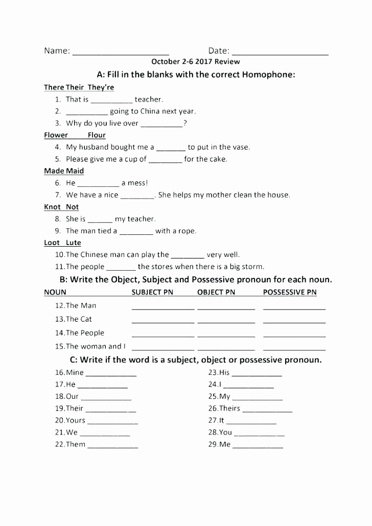 Homonym Worksheets Middle School Best Of Homonym Worksheets Middle School Grade 3 Grammar topic