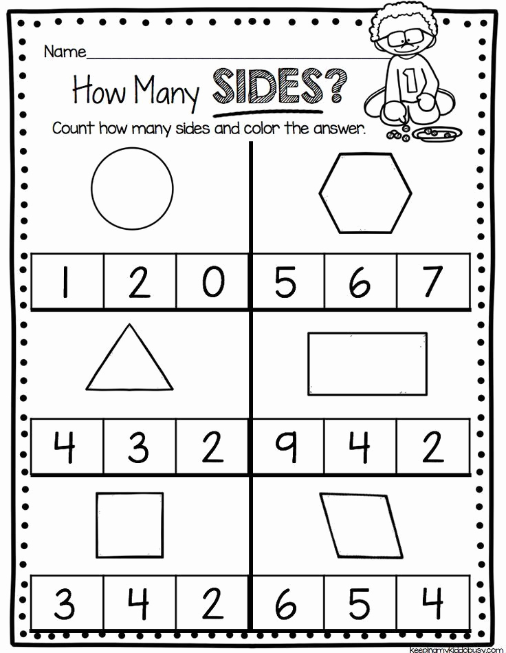Identify Shapes Worksheet Kindergarten Awesome Kindergarten Geometry Unit Freebies