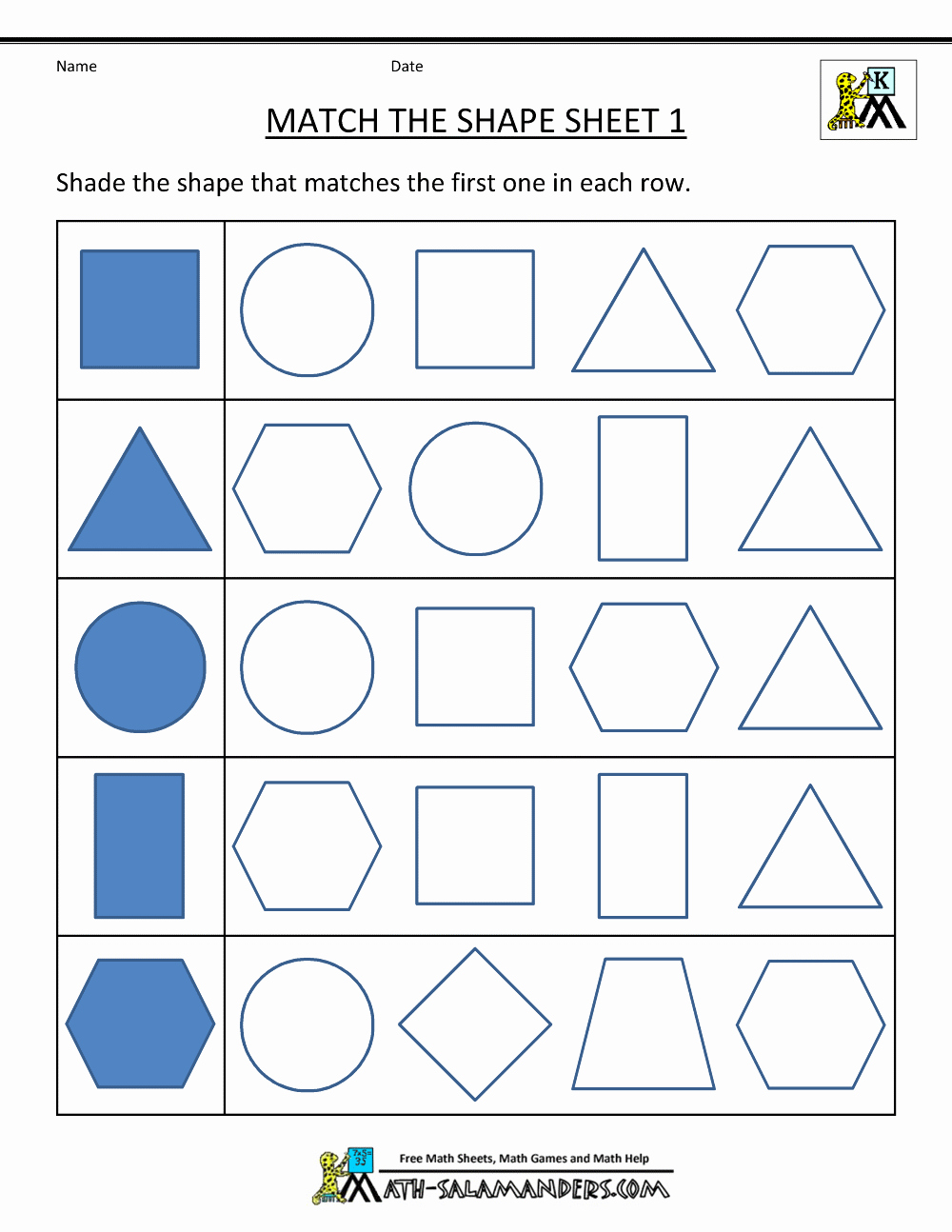 Identifying Shapes Worksheets Beautiful Free Shape Worksheets Kindergarten