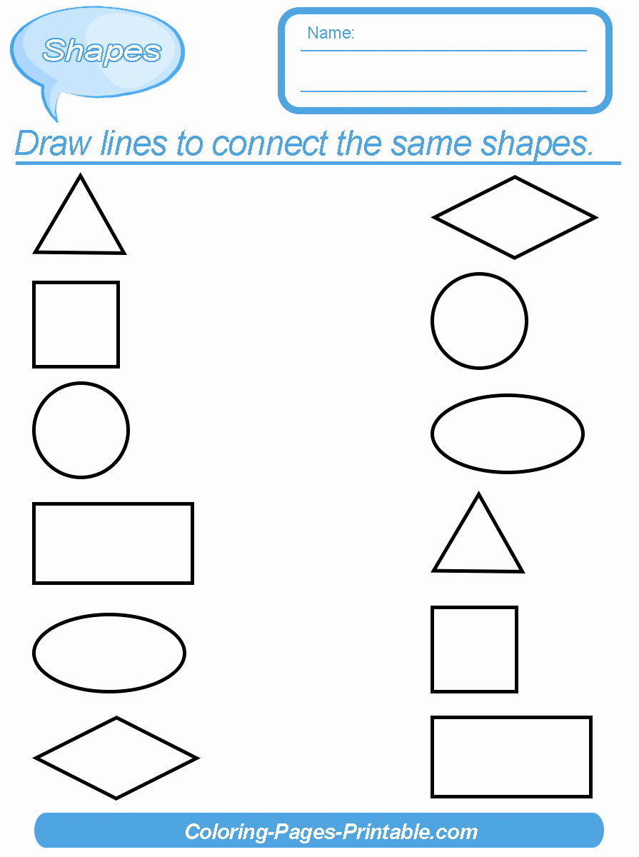 Identifying Shapes Worksheets Fresh Identifying Shapes Worksheets Coloring Pages Printable