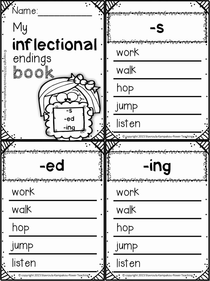 Inflectional Endings Worksheets 2nd Grade Luxury Inflectional Endings Worksheets 2nd Grade Inflectional