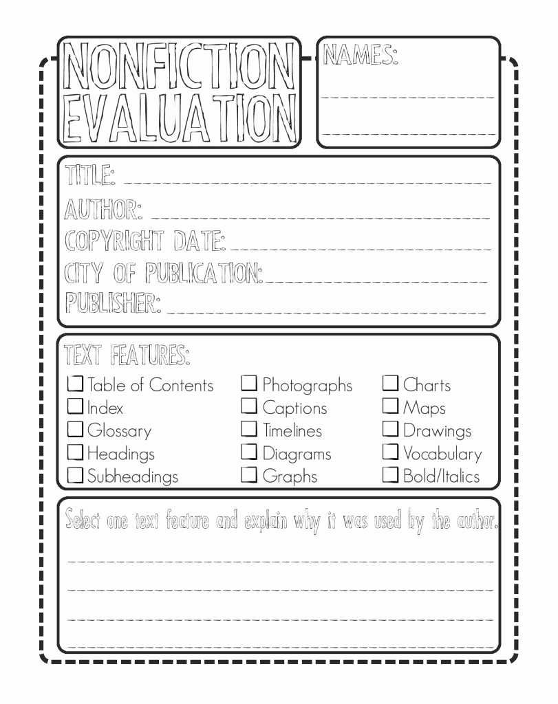 Informational Text Worksheets Middle School Luxury Worksheet From Mighty Little Librarian