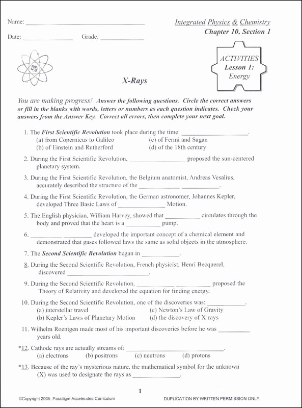 Integrated Physics and Chemistry Worksheets Elegant Integrated Chemistry and Physics Worksheets Integrated
