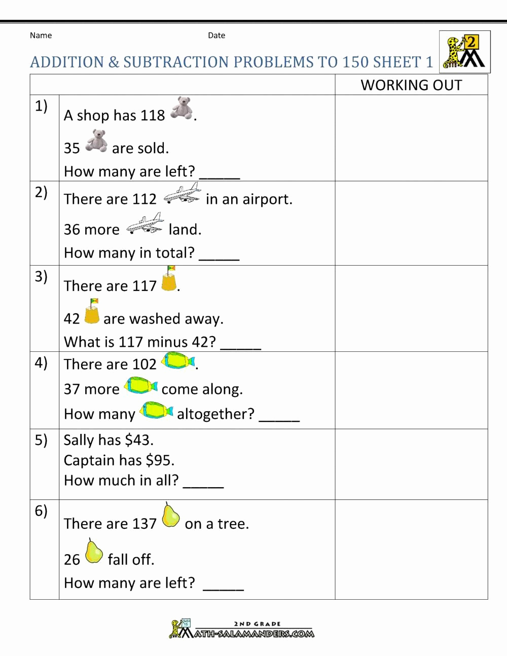 Kindergarten Addition Word Problems Worksheets Awesome Printable Worksheets for Addition and Subtraction In 2020