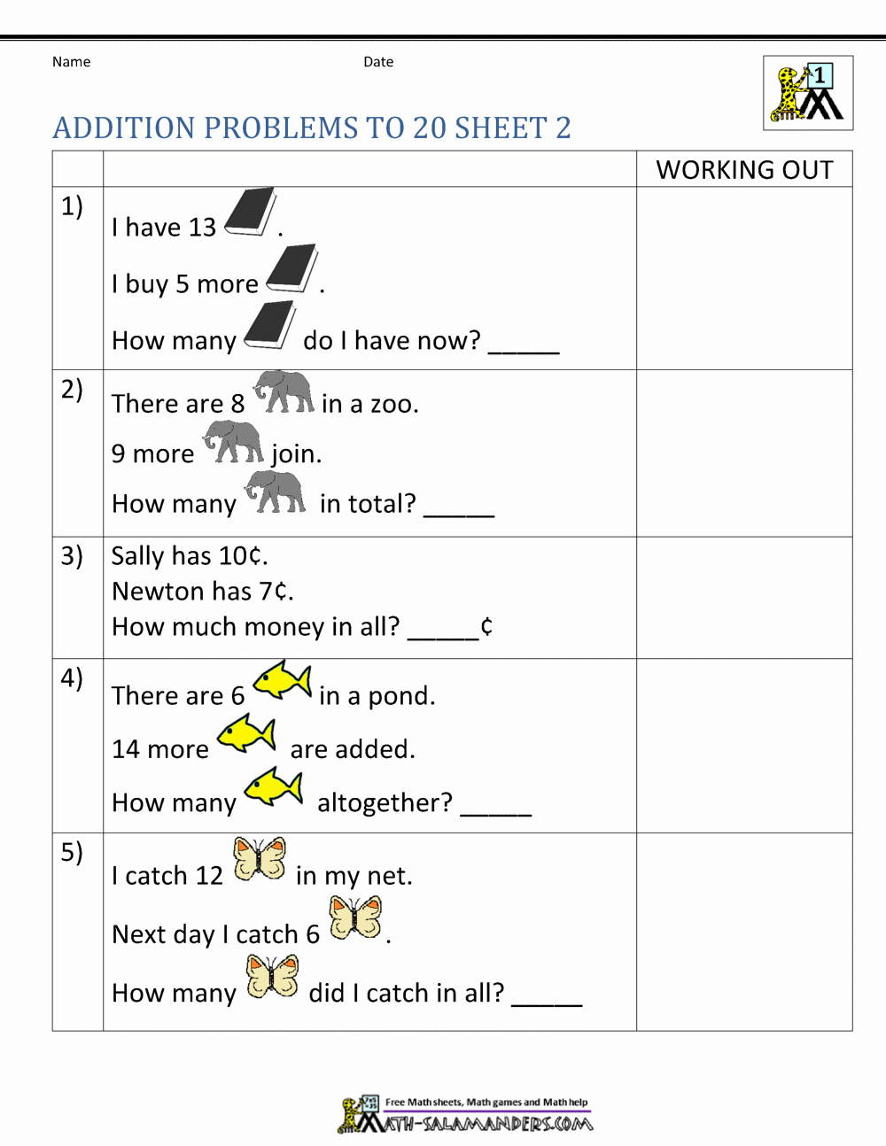 Kindergarten Addition Word Problems Worksheets Best Of Free Math Worksheets for 1st Grade Word Problems