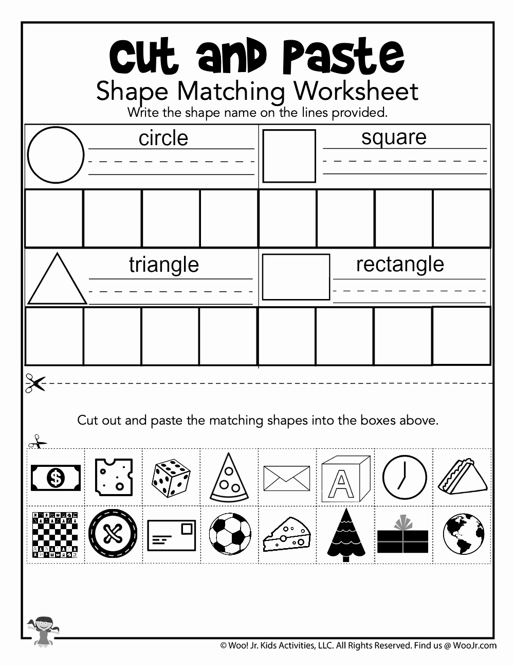 Diy 30 Easily Kindergarten Cut And Paste Worksheets Simple Template Design