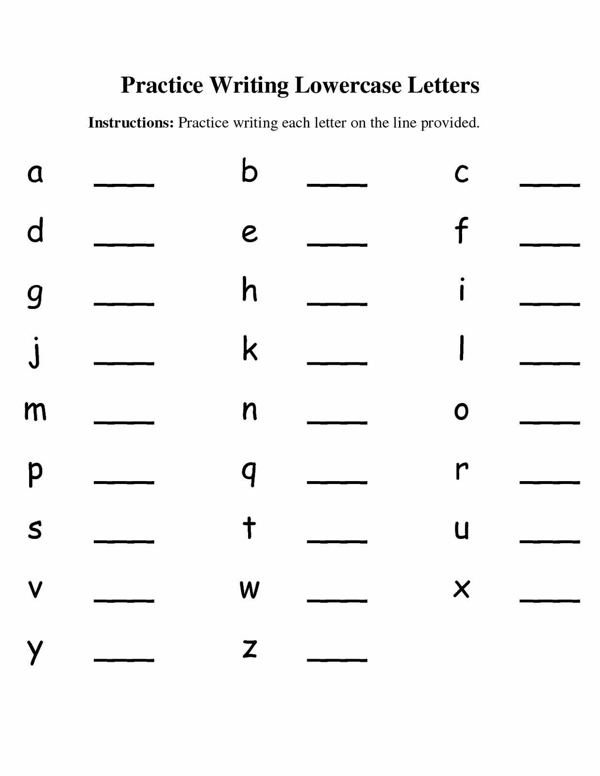 Kindergarten Lowercase Letters Worksheets Lovely Alphabet Worksheets Best Coloring Pages for Kids
