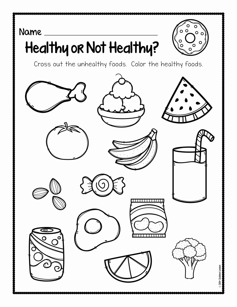 Kindergarten Nutrition Worksheets Elegant Healthy Foods Worksheet [free Download] the Super Teacher