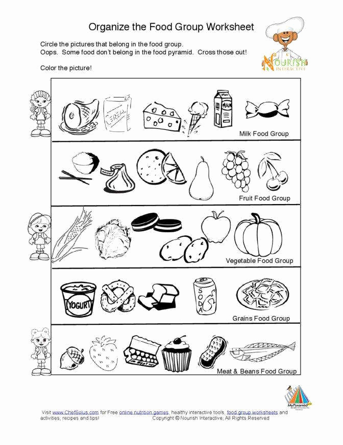 Kindergarten Nutrition Worksheets Elegant Nutrition Worksheets