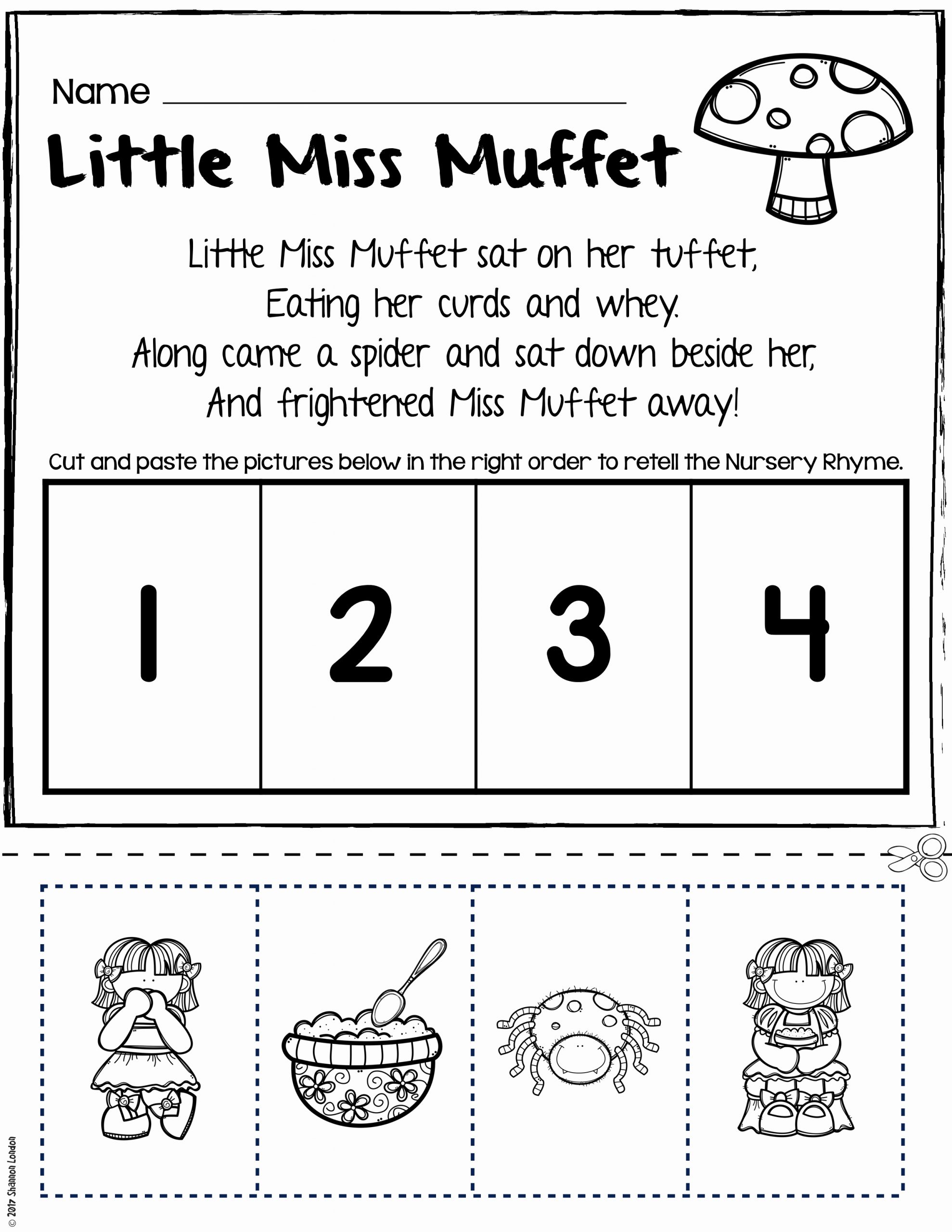 Kindergarten Sequence Worksheets Inspirational Nursery Rhymes Worksheets for Story Retelling Practice