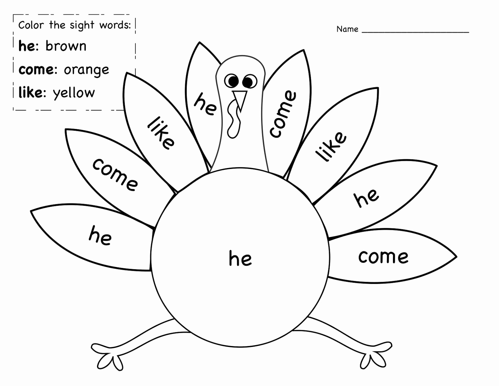 Kindergarten Sight Word Coloring Worksheets Elegant Sight Words Coloring Worksheets with Images