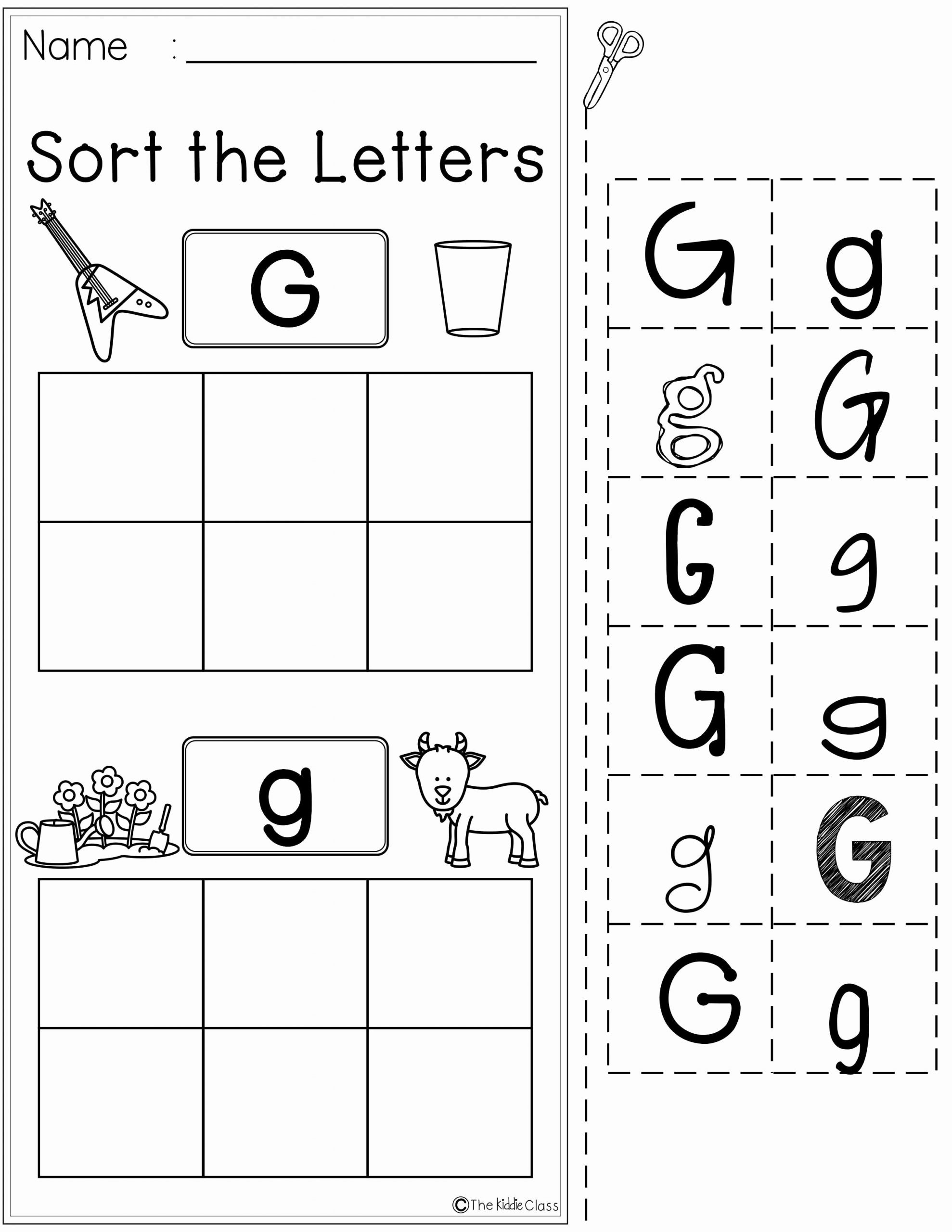 Letter G Worksheets for Kindergarten Beautiful Teach Child How to Read Kindergarten Phonics Worksheets