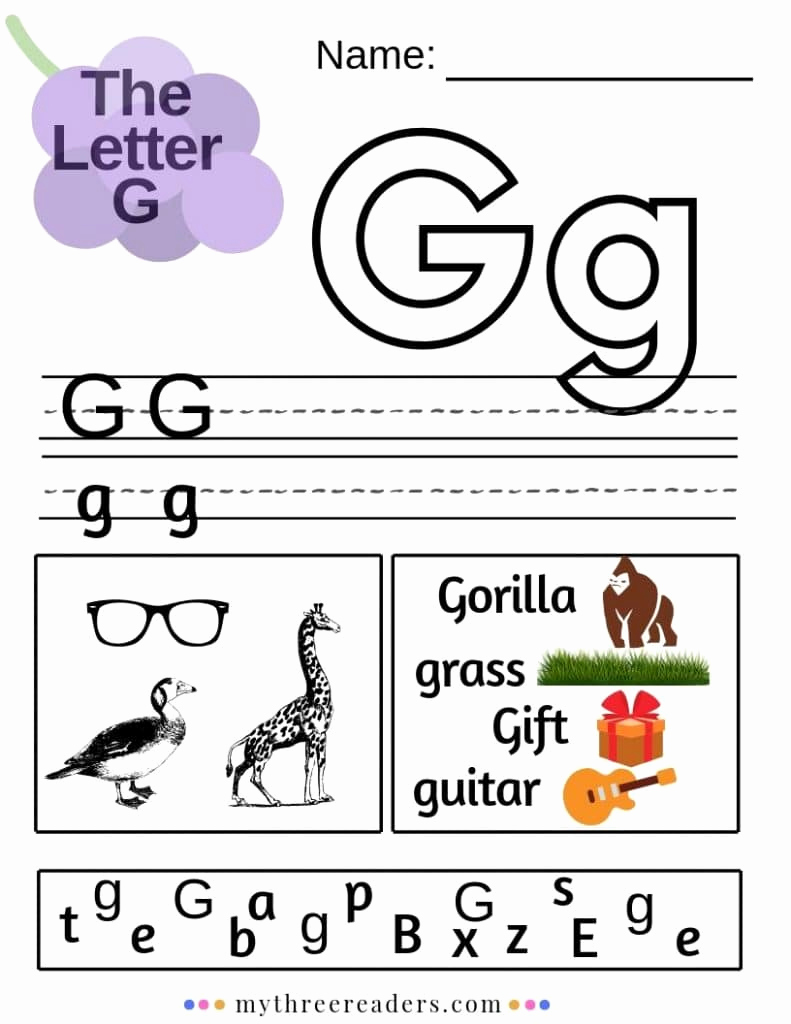 Letter G Worksheets for Kindergarten Best Of Free Letter G Worksheets
