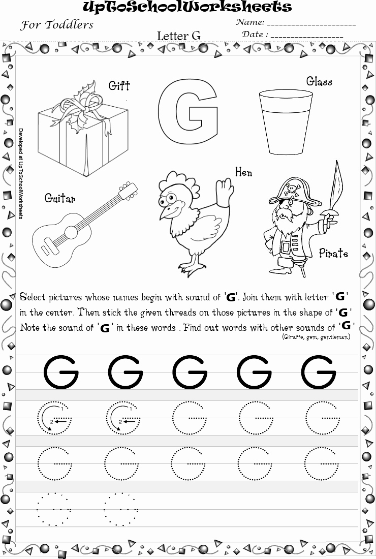 Letter G Worksheets for Kindergarten Inspirational 16 Best Of Traceable Letter G Worksheet Letter G