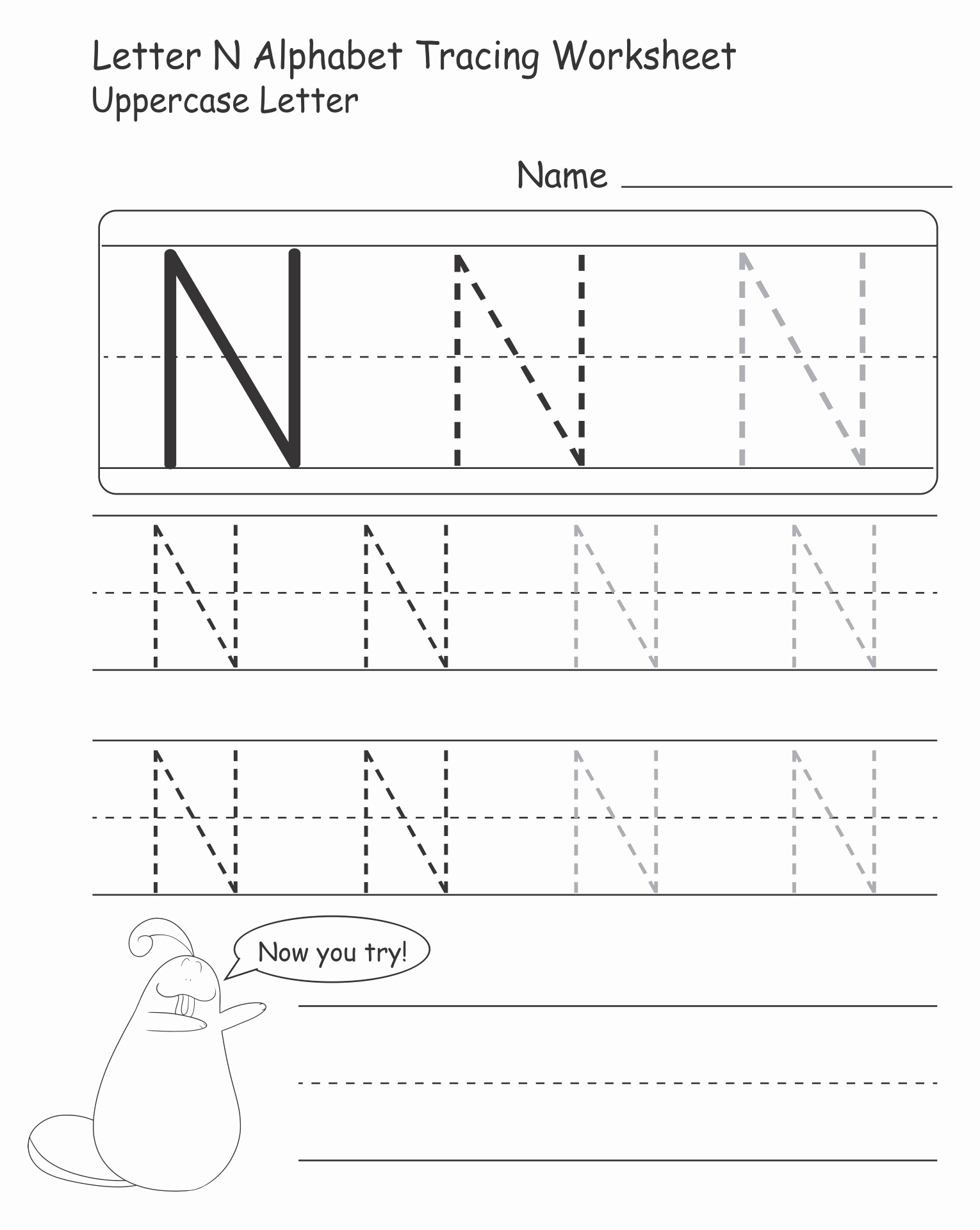Letter N Worksheets for Kindergarten Best Of 9 Best Of Free Preschool Do A Dot Printables Letter
