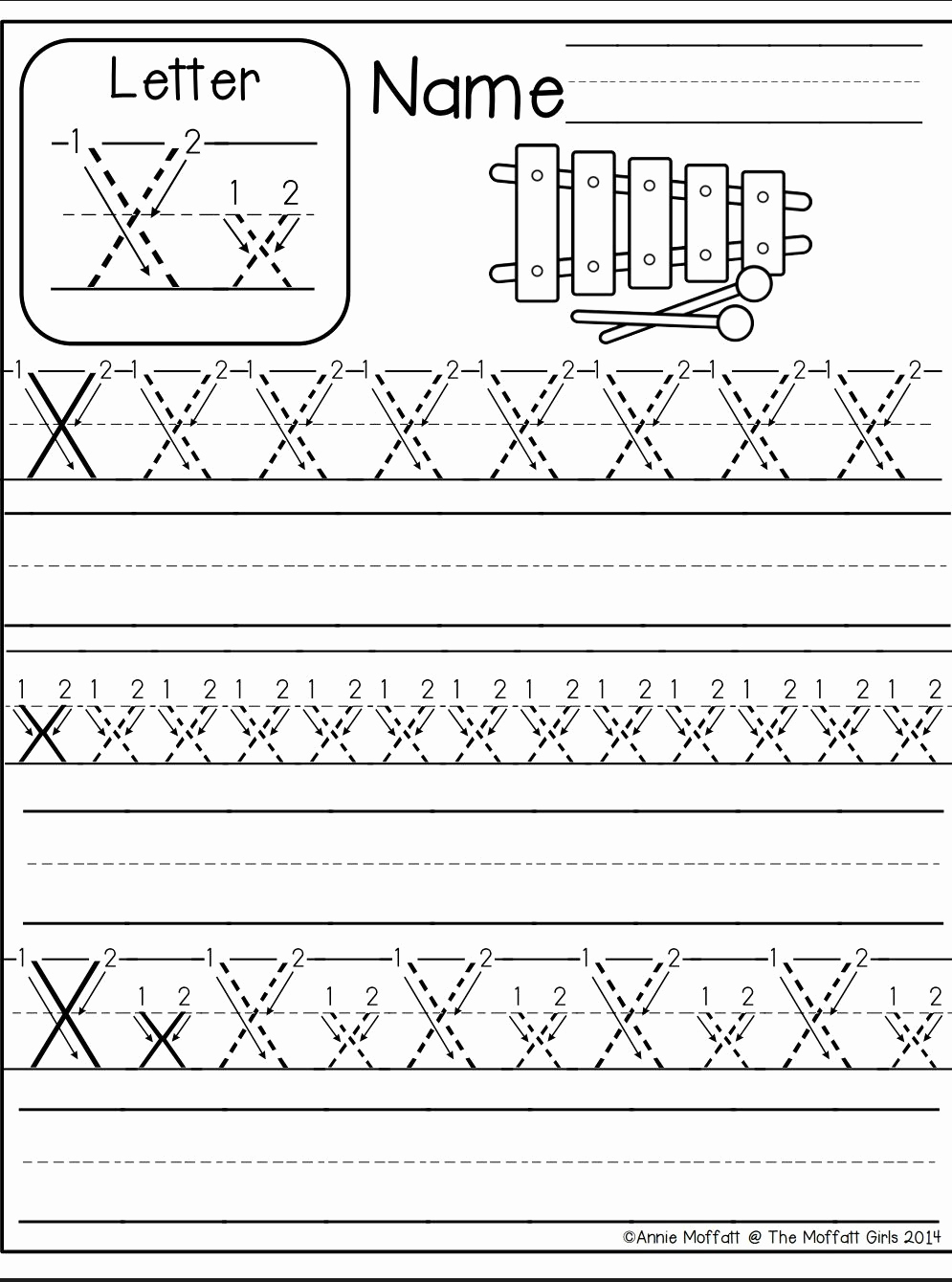 Letter X Worksheets Kindergarten Fresh Tracing Letter X Worksheets