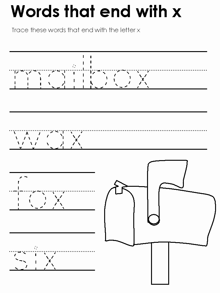 Letter X Worksheets Kindergarten Inspirational Letter X Worksheets