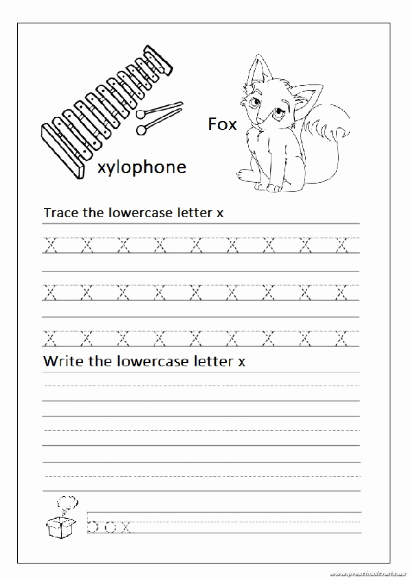Letter X Worksheets Kindergarten Inspirational Lowercase Letter X Worksheets for Kindergarten and 1st