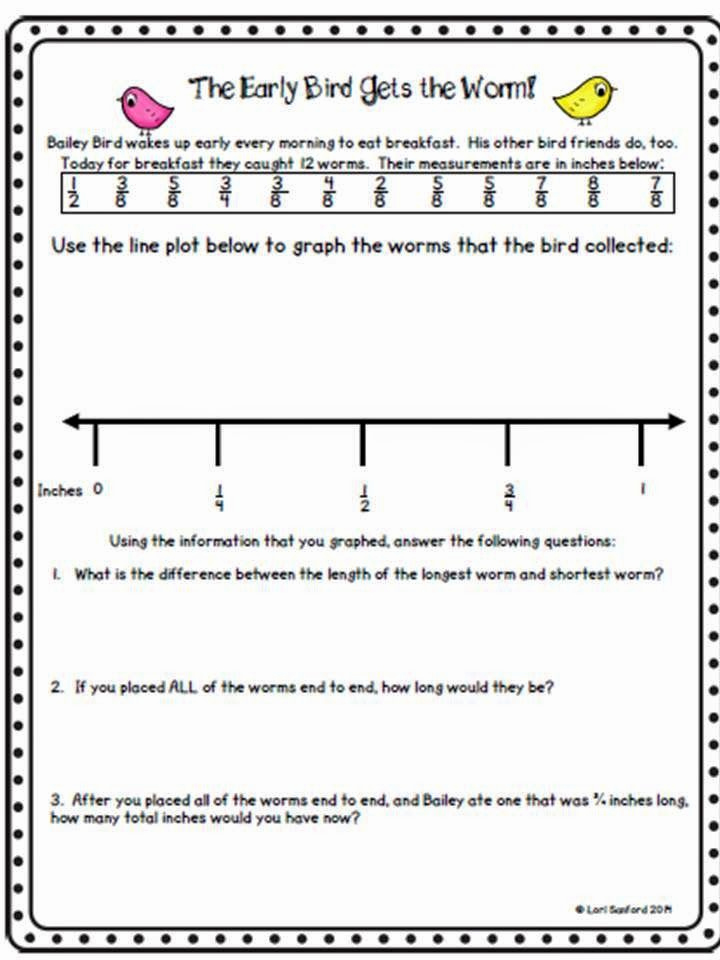 Line Graphs Worksheets 5th Grade Luxury 5th Grade Math Line Plots Fractions Worksheets