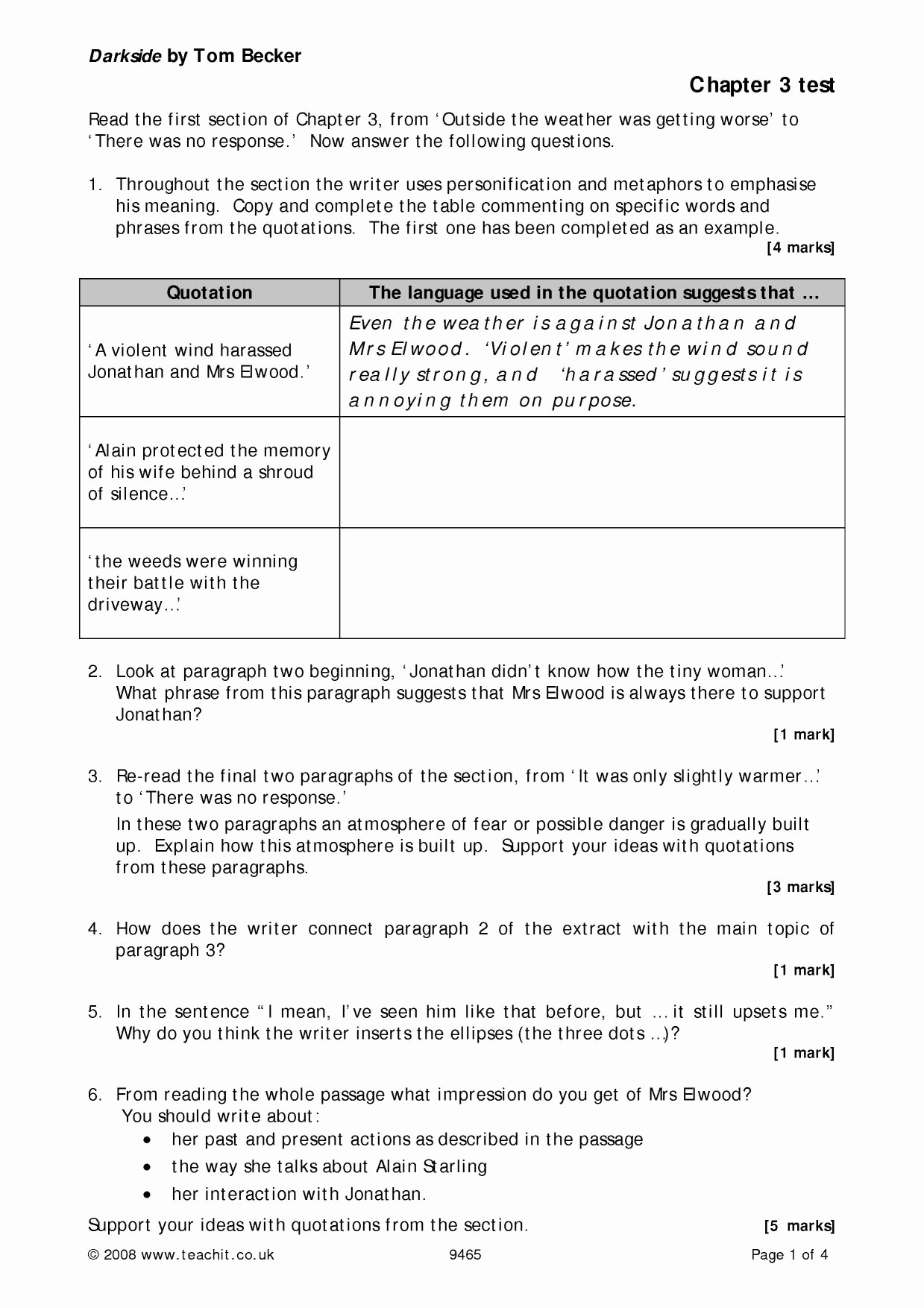 Lord Of the Flies Worksheets Lovely Lord the Flies while Reading Chapter 4 Worksheet Answers