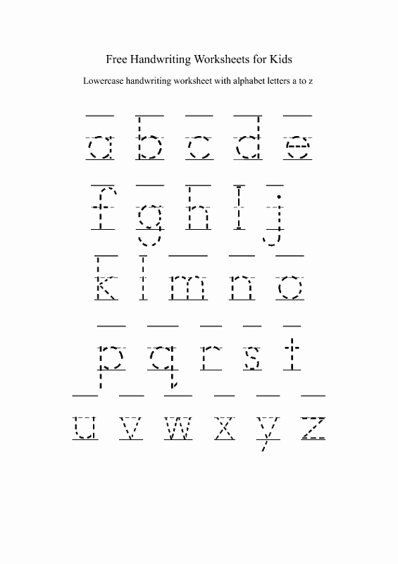 Lowercase Alphabet Tracing Worksheets Elegant Lowercase Alphabet Worksheets