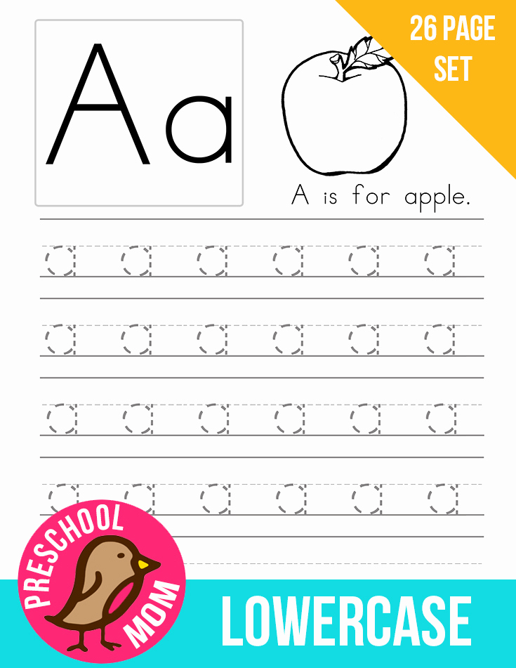 Lowercase Alphabet Tracing Worksheets Fresh Alphabet Preschool Printables Preschool Mom