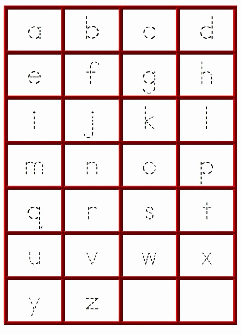Lowercase Alphabet Tracing Worksheets New Tracing Lowercase Letters Az