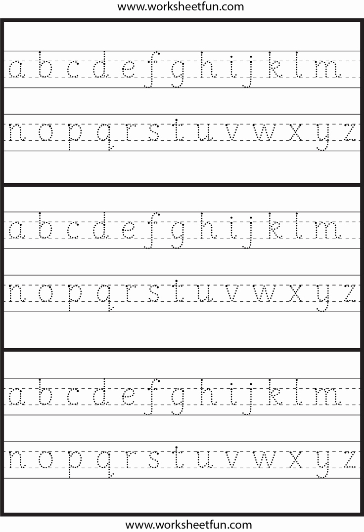 Lowercase Alphabet Tracing Worksheets Unique Lowercase Small Letter Tracing Worksheet