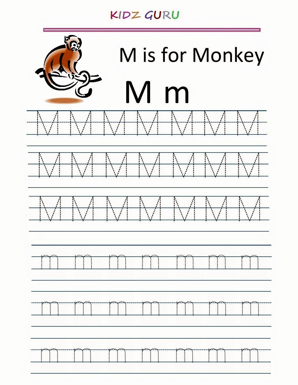 M Worksheets Preschool Inspirational Handwriting Worksheet Letter M