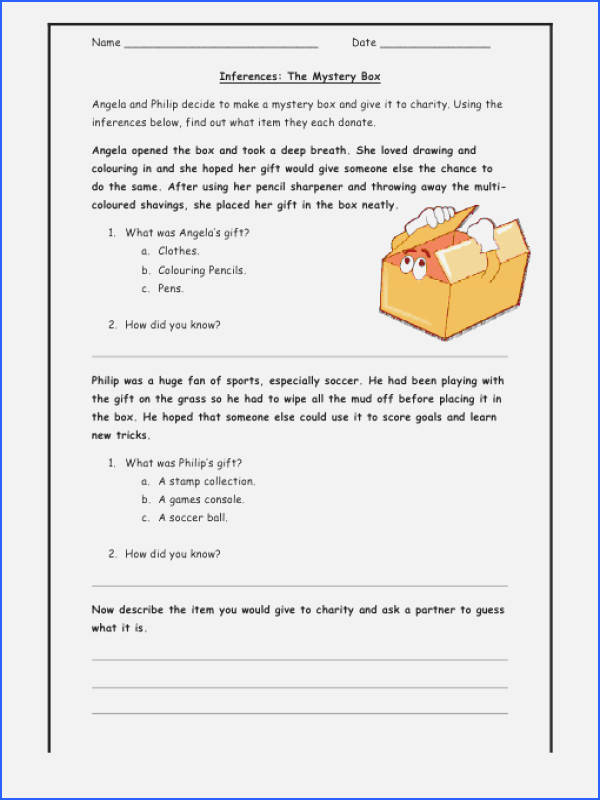 Making Inference Worksheets 4th Grade Beautiful Inferences Worksheet