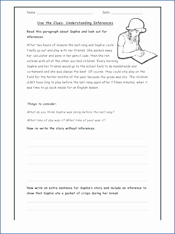 Inferences Worksheet 4