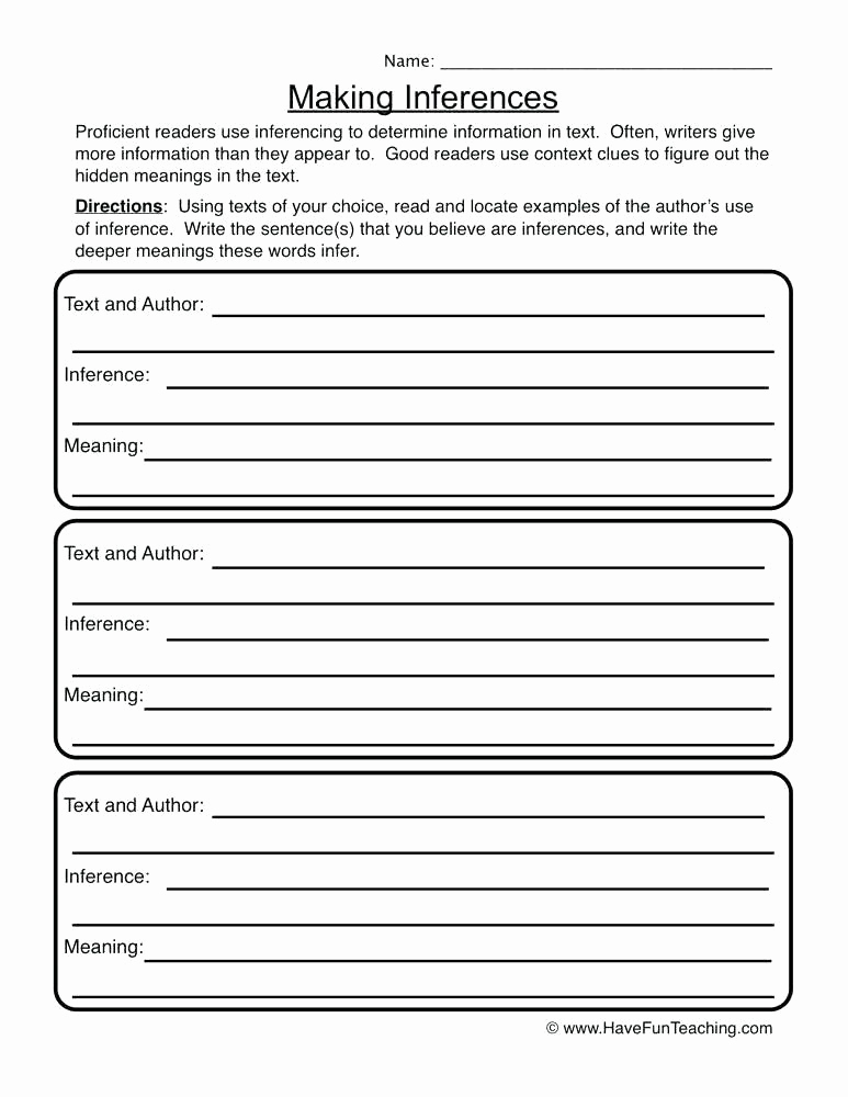 Making Inferences Worksheets 4th Grade New Inference Worksheets for 4th Grade Making social