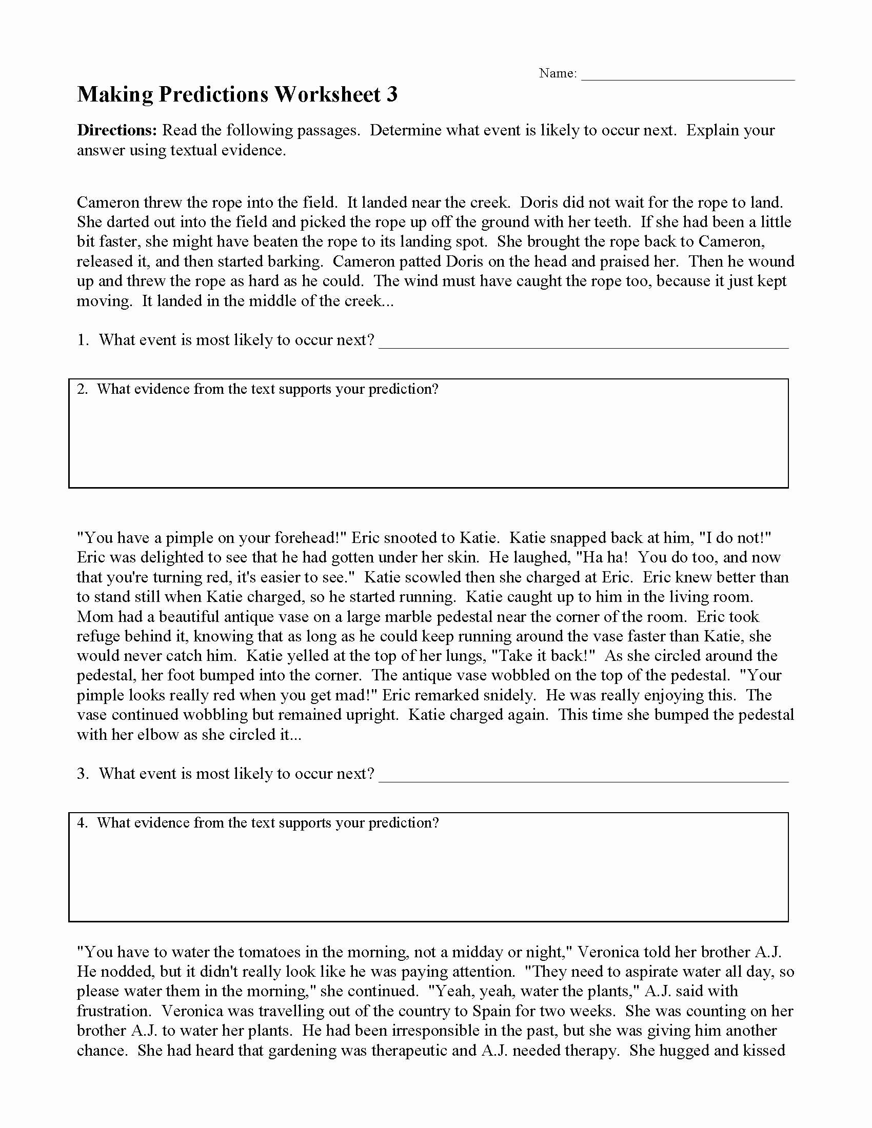Making Predictions Worksheets 2nd Grade Awesome 20 Making Predictions Worksheet 2nd Grade