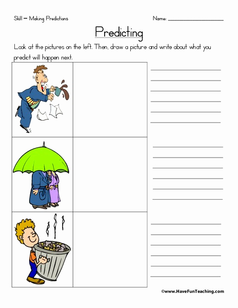 Making Predictions Worksheets 2nd Grade Best Of Making Predictions Worksheet for 2nd 3rd Grade