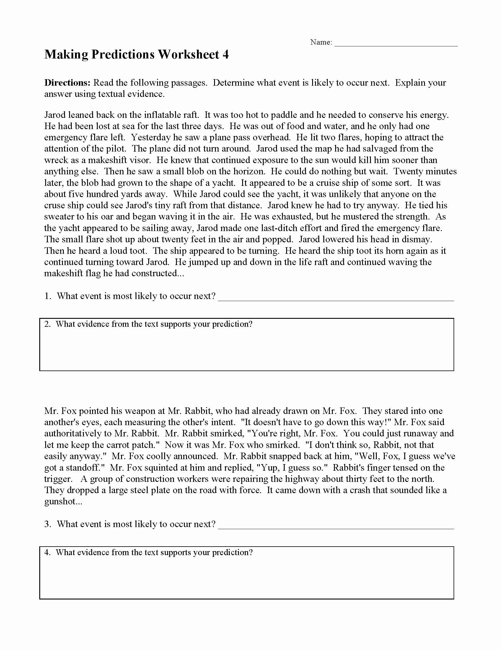 Making Predictions Worksheets 2nd Grade Best Of Making Predictions Worksheets 2nd Grade