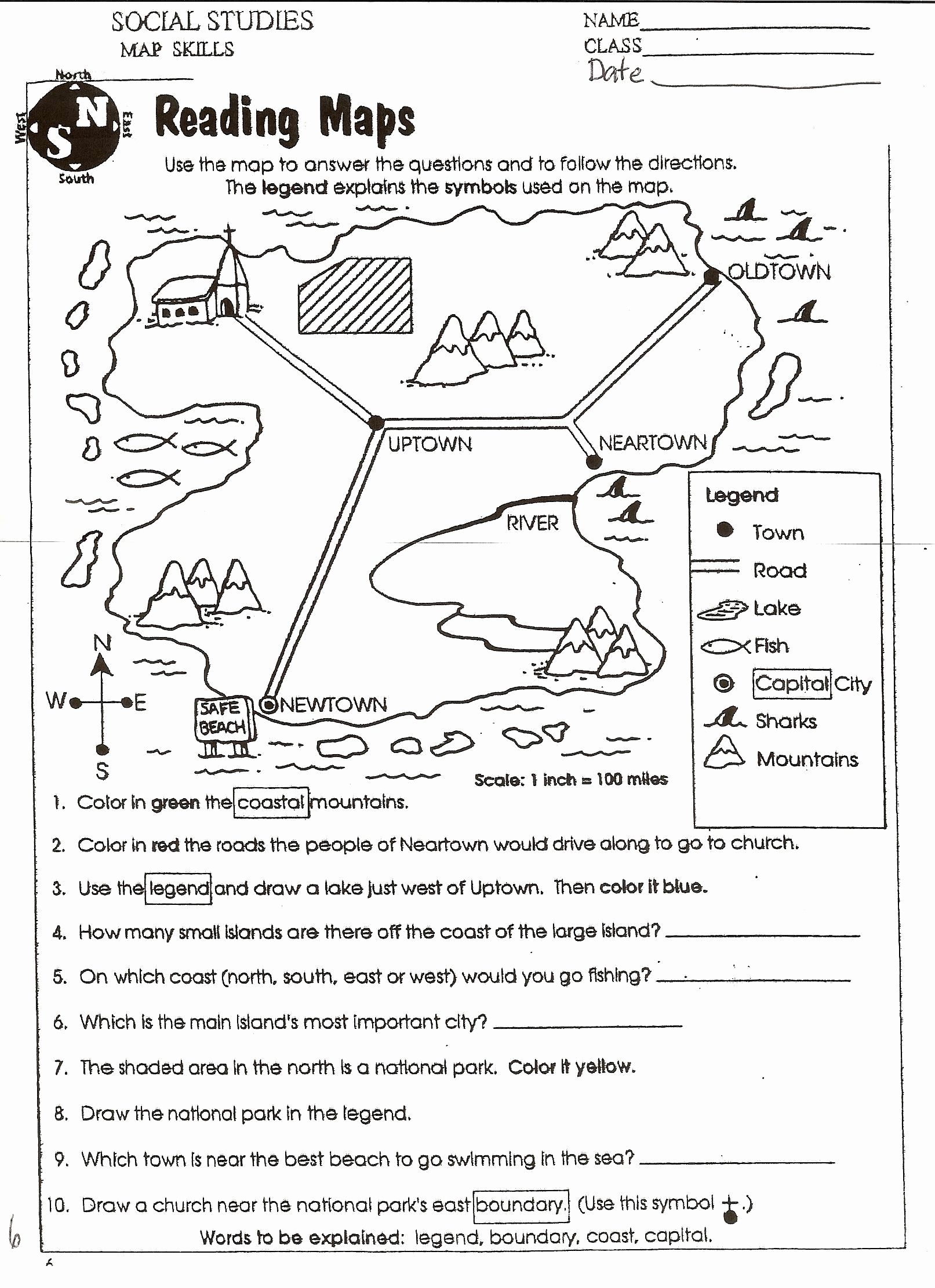Map Scale Worksheet 4th Grade Luxury Worksheet Map Scale 3rd Grade Valid social Stu S Skills