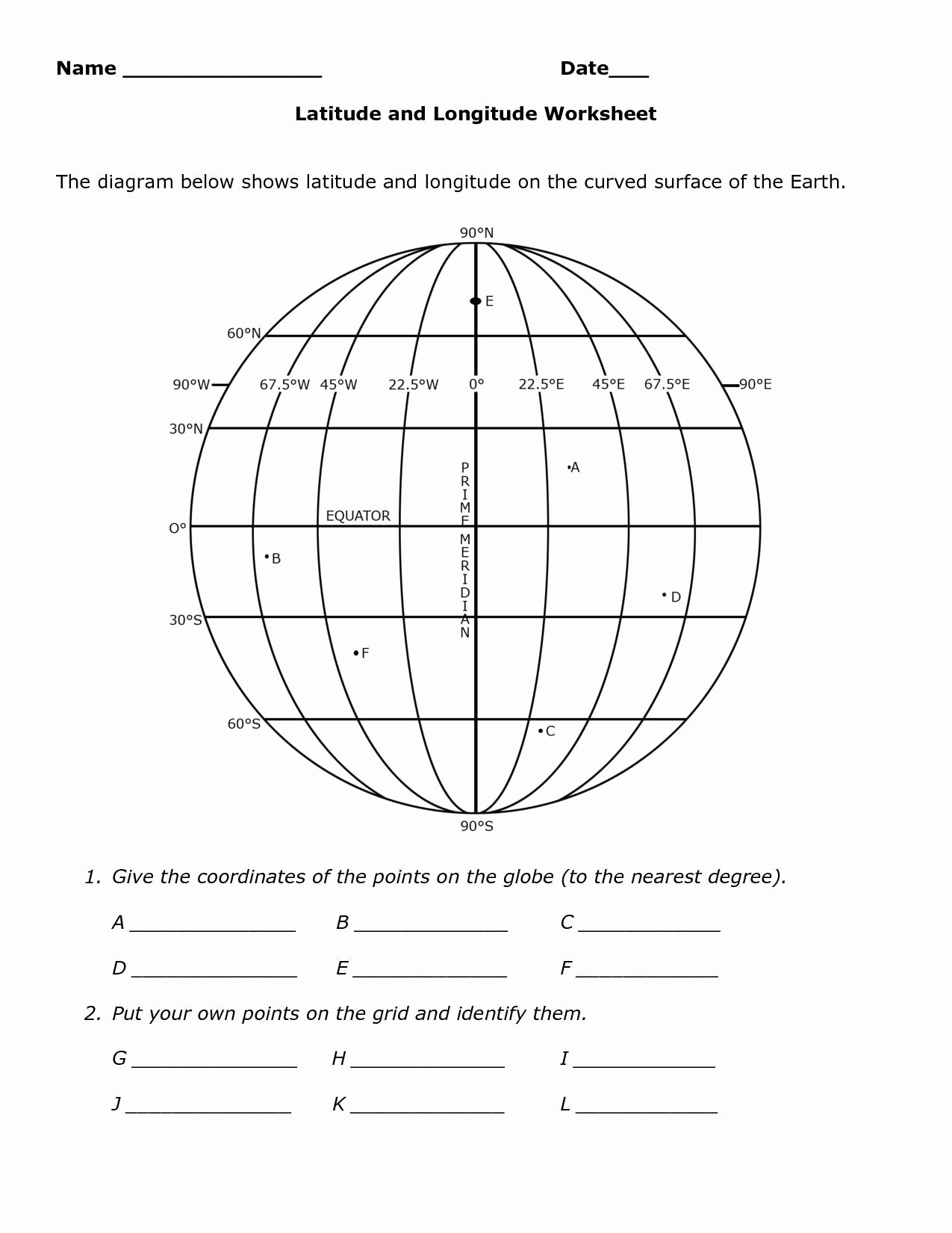 Map Skills Worksheets Answers Luxury Geography Map Skills Worksheets