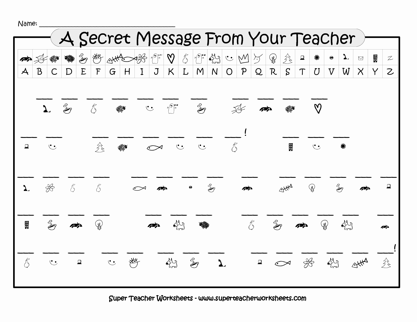 Math Secret Code Worksheets Awesome 12 Best Of Crack The Code