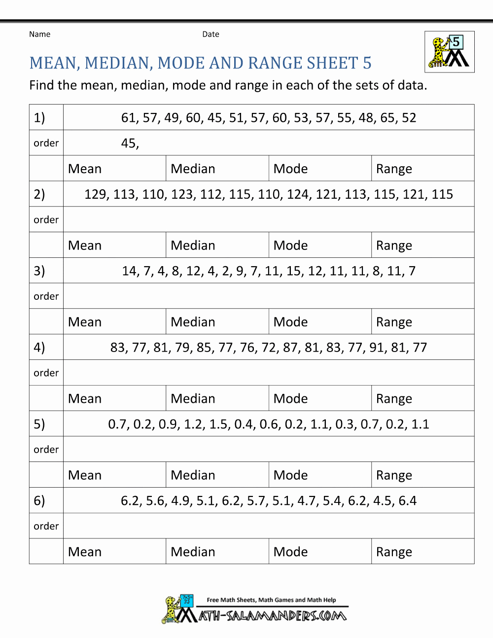 Mean Mode Median Worksheets Beautiful 32 Mean Median Mode Worksheet Free Worksheet Spreadsheet