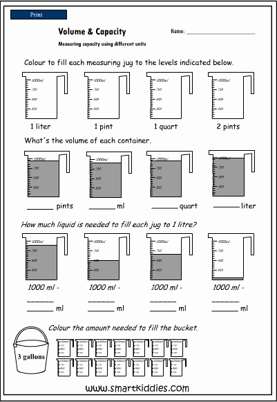 Measurement Volume Worksheets Inspirational 11 Best Of Measureing Volume Worksheets Grade 2