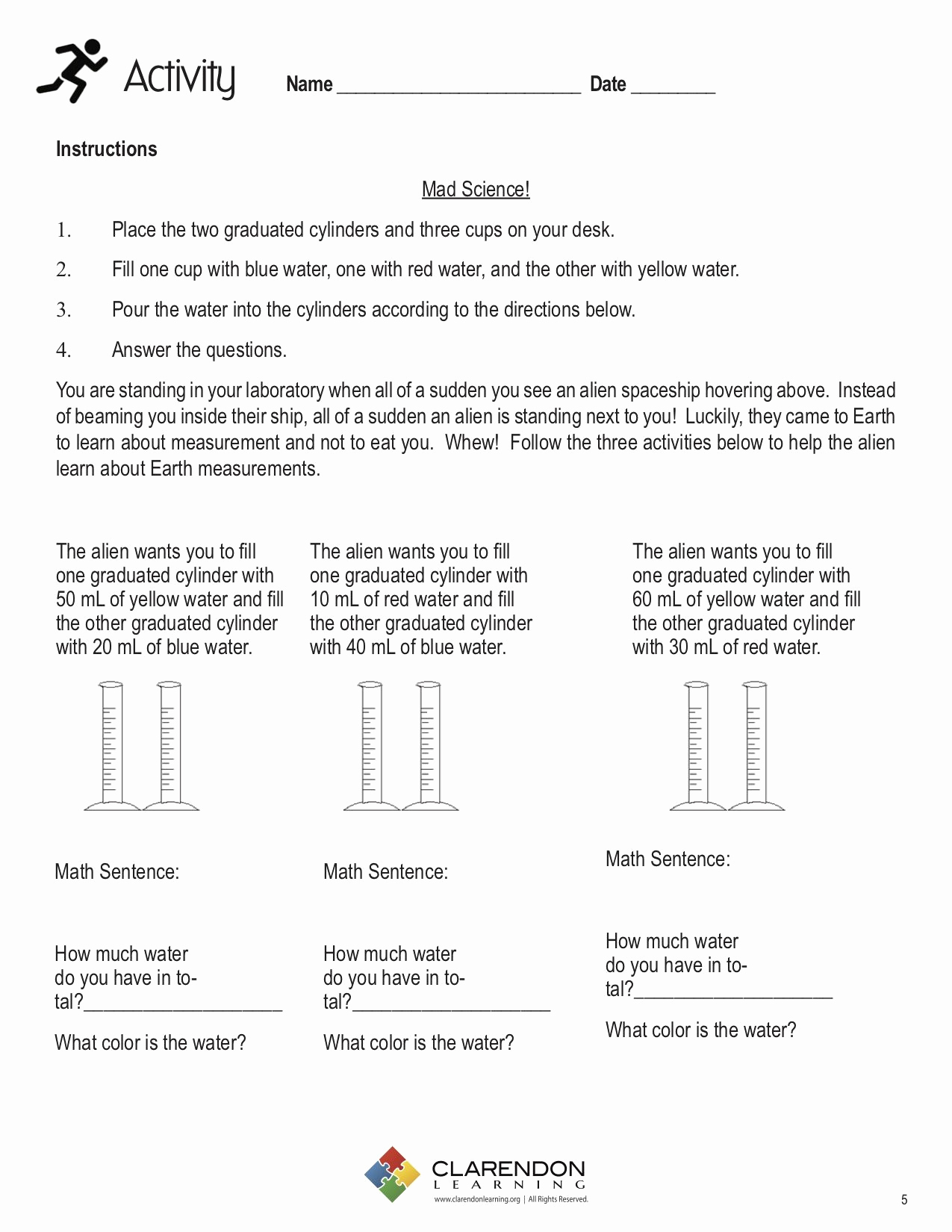 Measurement Volume Worksheets Lovely Graduated Cylinder Measuring Liquid Volume Worksheet