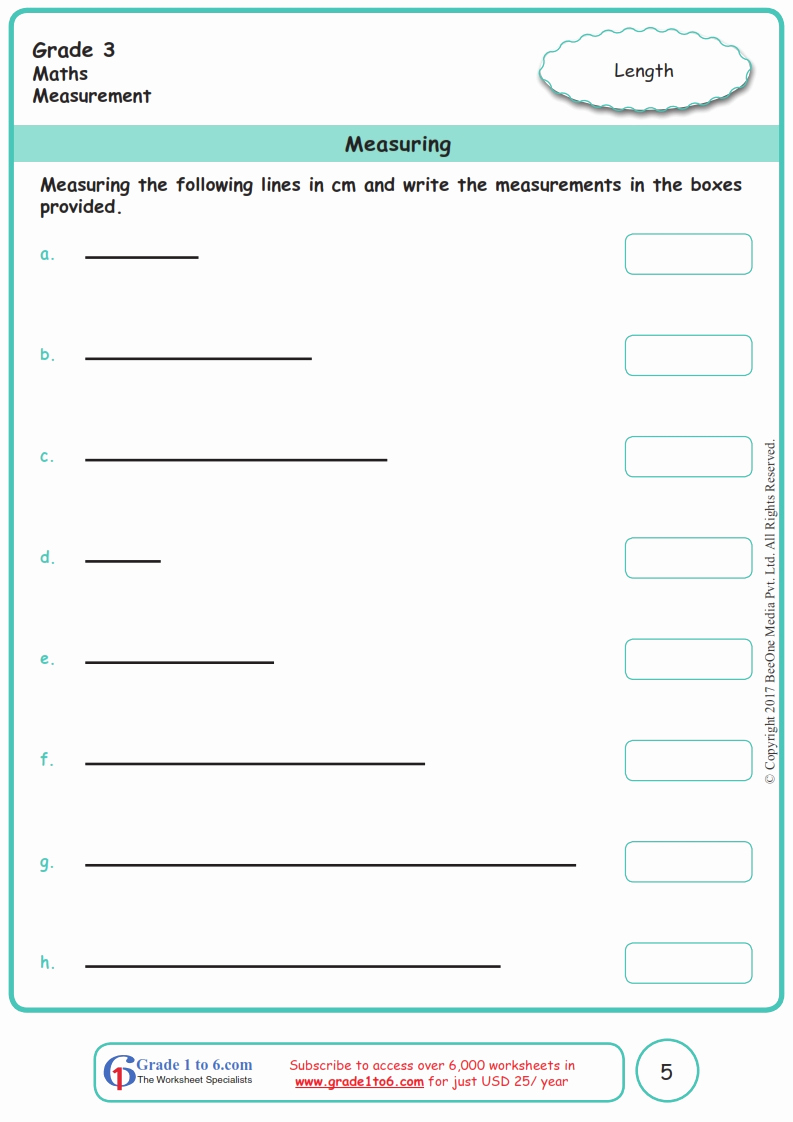 Measurement Worksheet Grade 3 Fresh Grade 3 Measuring Length Worksheets
