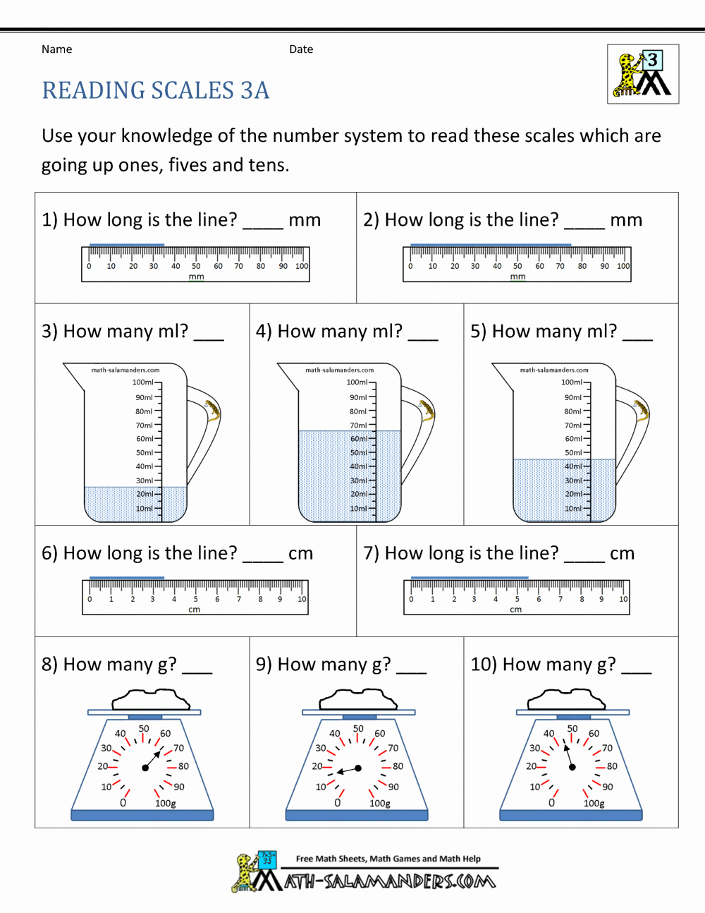 Measurement Worksheets for 3rd Grade Fresh 3rd Grade Measurement Worksheets