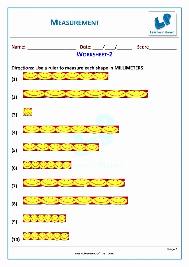 Measuring Worksheets for 3rd Grade Elegant Measurement Worksheets Grade 3 In 2020