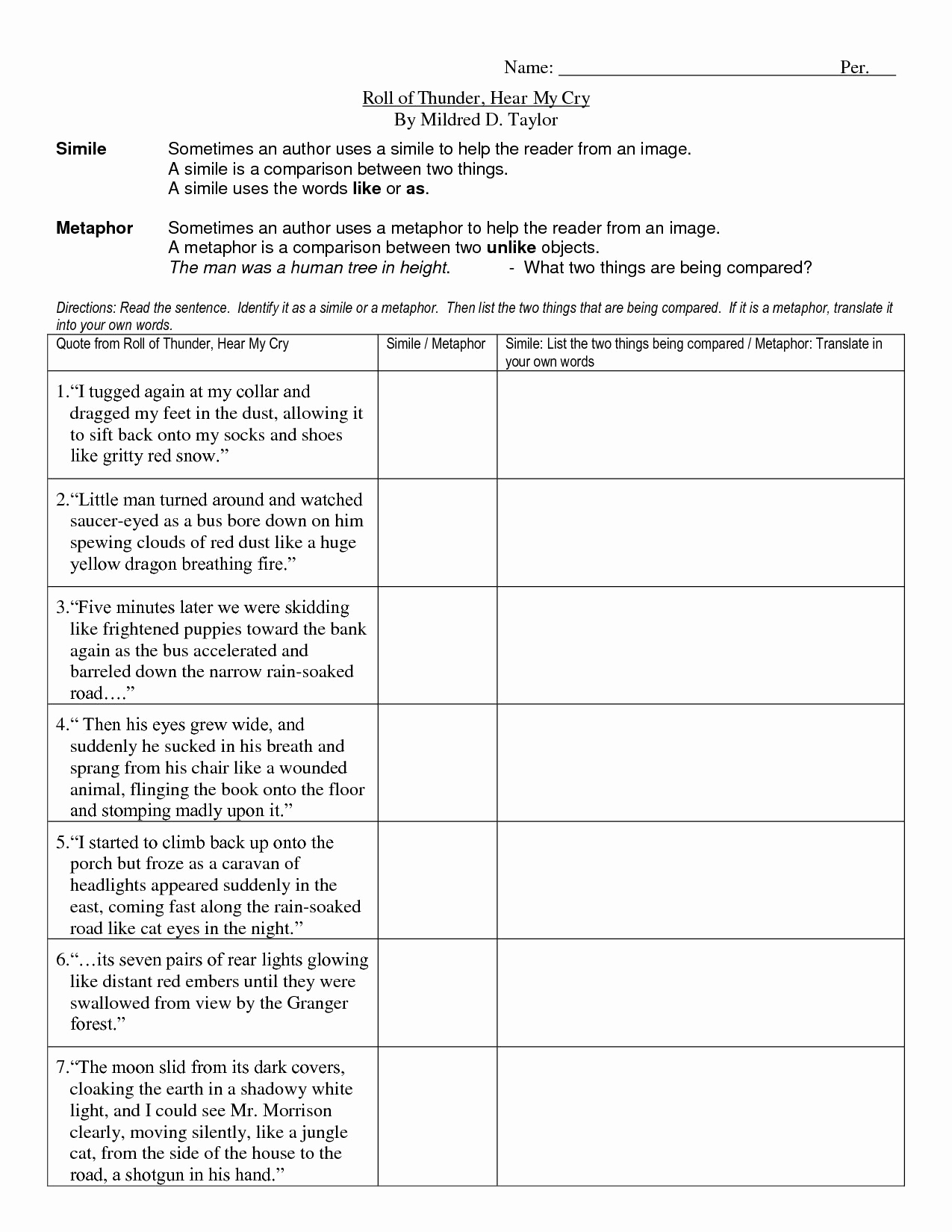 Metaphor Worksheet Middle School Unique Apostrophe Worksheets with Answer Key